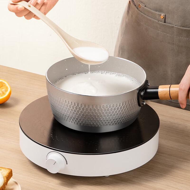 COOKER KING Japanese Aluminum Baby Food Milk Pot with Steamer