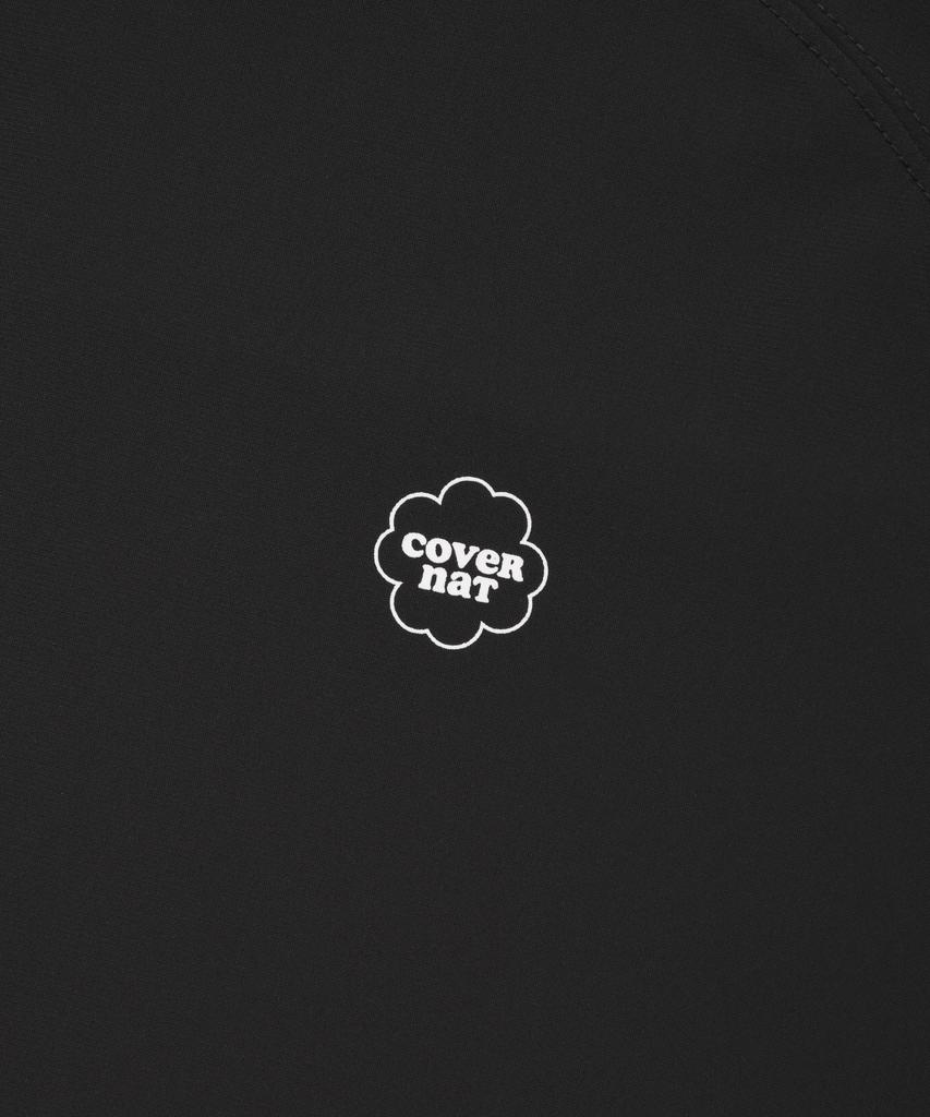 COVERNAT WOMAN Comfort String Crop T-Shirt Charcoal