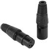 LAMELLIS 40 Pieces 3-Pin XLR Male Female Microphone Extension Cable Audio Connector Adapter