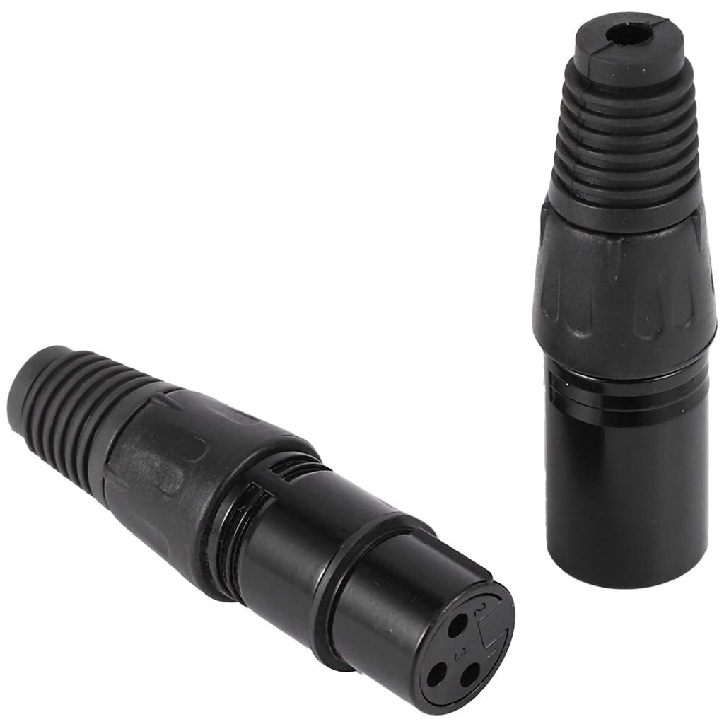 LAMELLIS 40 Pieces 3-Pin XLR Male Female Microphone Extension Cable Audio Connector Adapter