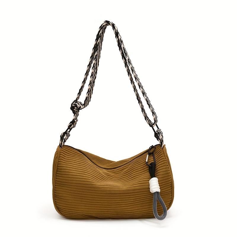 Fashionable shoulder bag, crossbody bag, multi-functional bag, shopping bag, unisex crossbody bag, practical for everyday wear and travel. коричневый