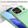 For iPhone 17 Pro Max Case Compatible with MagSafe Ripple Texture Liquid Silicone Protective Cover with Strap