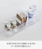 Yamazaki Tower Refrigerator Storage Case with X D11 X 5762 Dividers, White, Approx. W37.5 H8.2cm,