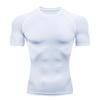 Men's Quick-Dry Elastic Sports T-Shirt - Breathable Ice Silk Short Sleeve Fitness Wear