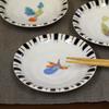 Waza no Kura Stylish Kutani Ware Small Plate Set (5 Plates) - Vegetables, Ceramic, Brand Name, Japanese Tableware, Made in Japan