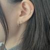Youngglow 14k CH chrom kubischer Piercing
