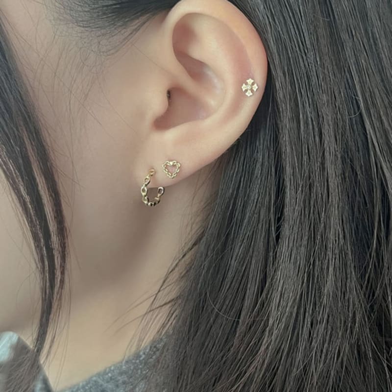 Youngglow 14k CH chrom kubischer Piercing