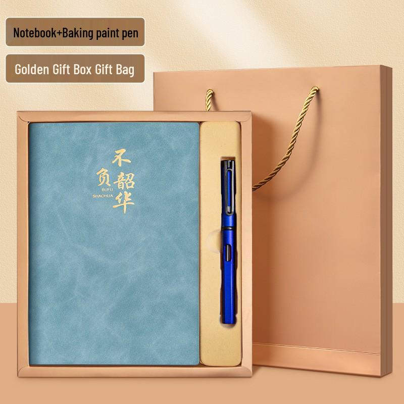 A5 Custom Logo Business Notebook Set - Premium Gift for Office Meetings