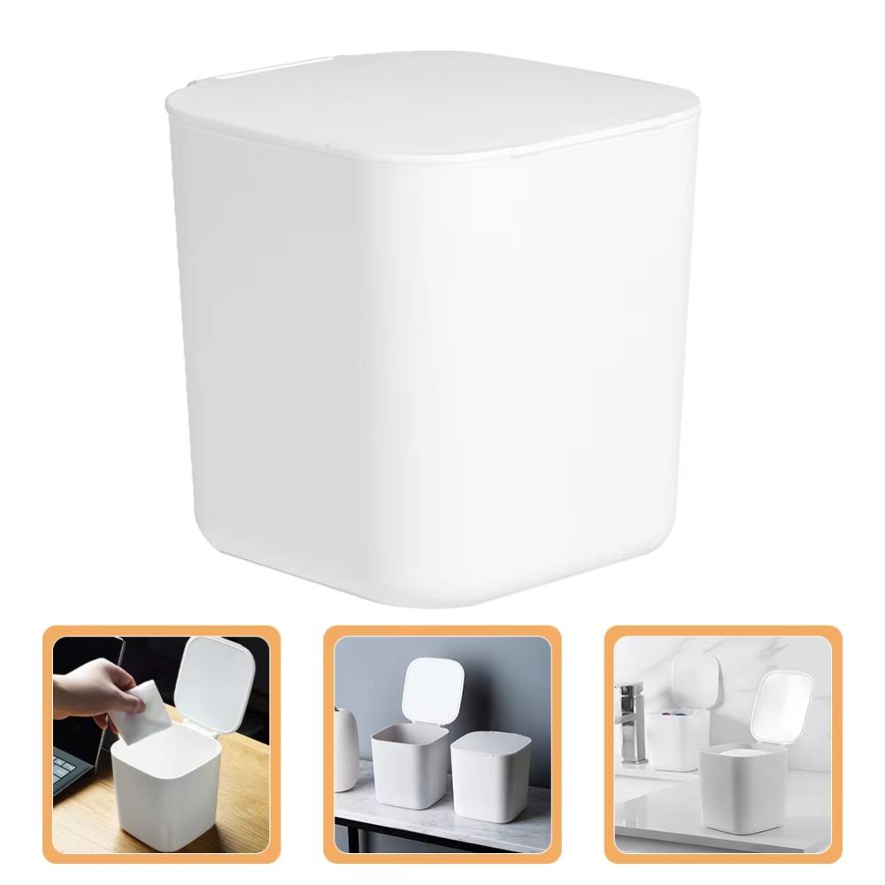 Portable Small Trashcan Large Capacity Bedroom Trash Can Simple Garbage Holder  Dormitory