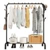 Clothes Rack Nightstand Coat Rack Storage Bedroom Clothes Stand Organizer Night Table Storage Shelf Clothing Racks Household