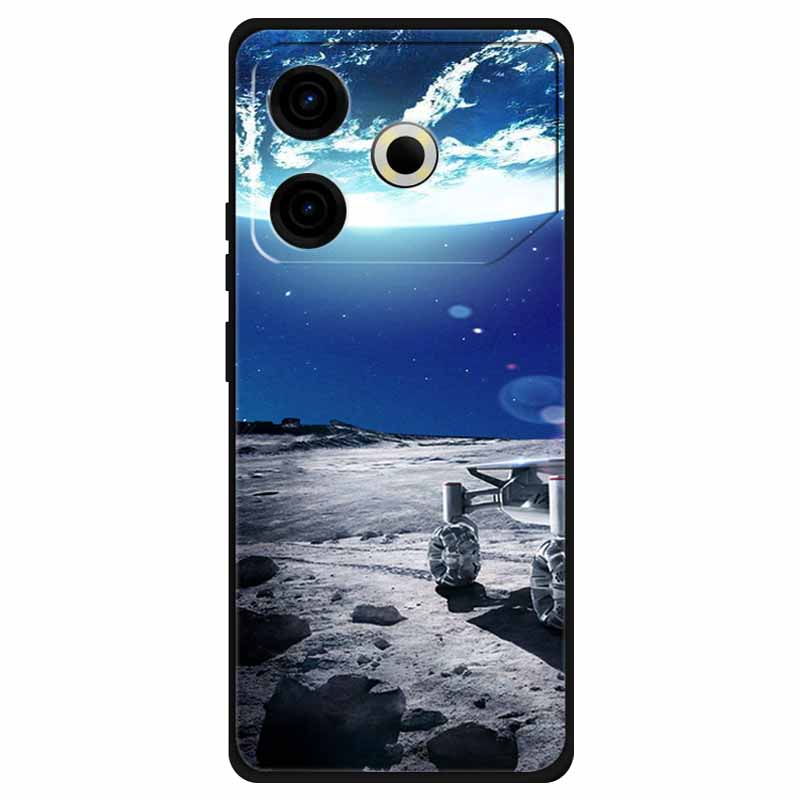 For Tecno Pova 6 Neo Case Silicone Soft Flower Space Fashion Cover For Tecno Phantom X2 Pro Cases Landscape Paint Covers Cute