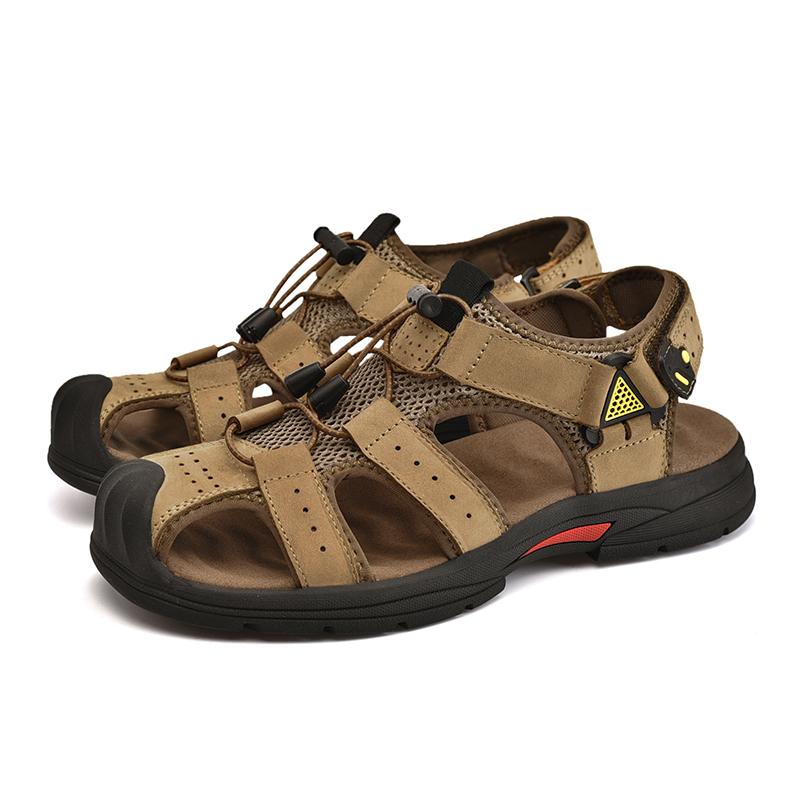 

Модные мужские летние новые кожаные сандалии мужские повседневные пляжные туфли нескользящие тапочки сандалии мужские сандалии мужские сандалии из натуральной кожи мужские сандалии 46 хаки