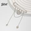 Women Clothing Pin Brooch Safety Link Chain Tassel Sweater Shawl