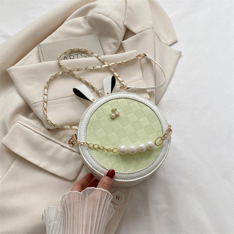 This year, the popular small bag 2025 new Korean version of fashion women's bags, foreign versatile chain bags, messenger bags, small round bags