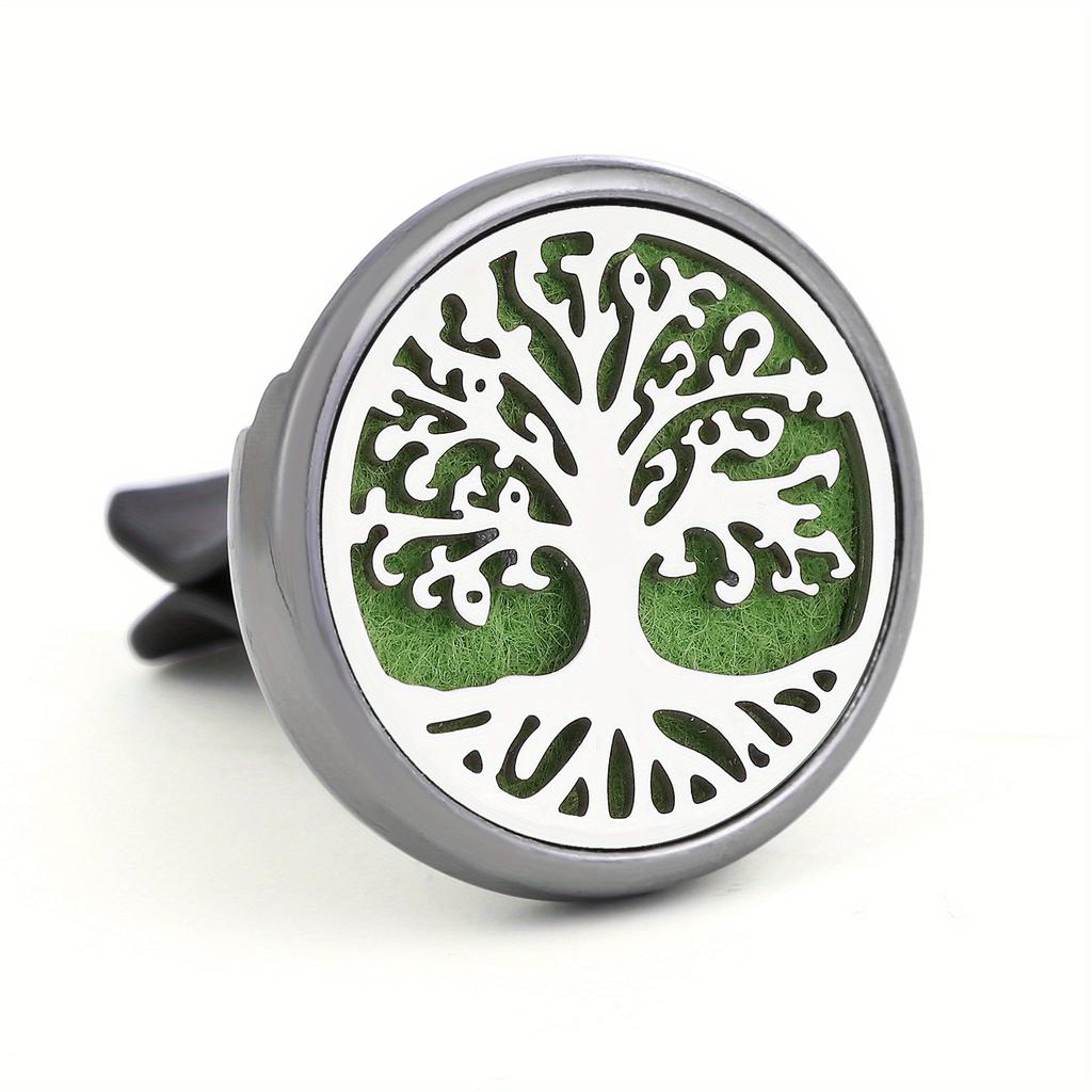 1pc Refillable Car Air Freshener Perfume Diffuser Clip, Auto Air Vent Car Interior Car Aromatherapy Diffuser With 10pcs Pads