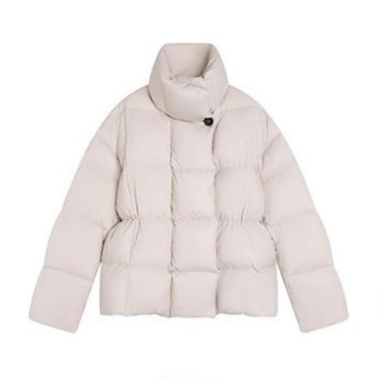 Winter Warm Standup Neck Jacket Women Loose Short Small Design Thickened Cotton Fashion Clothes