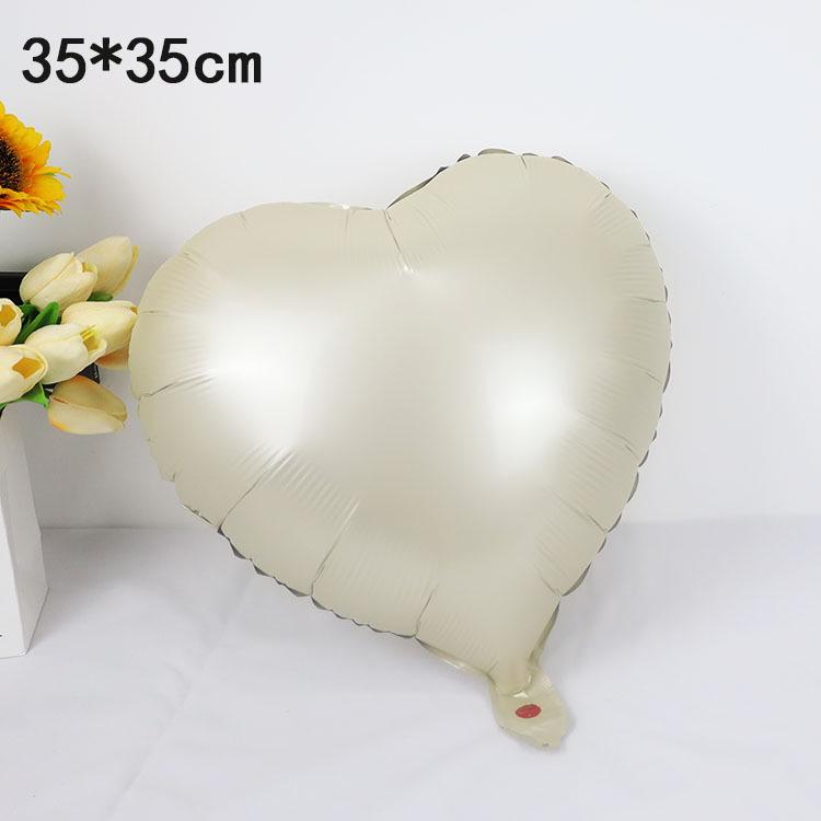 40-Inch American Caramel Cream Number Balloons - Birthday Party Decoration Slim Aluminum Foil Balloons