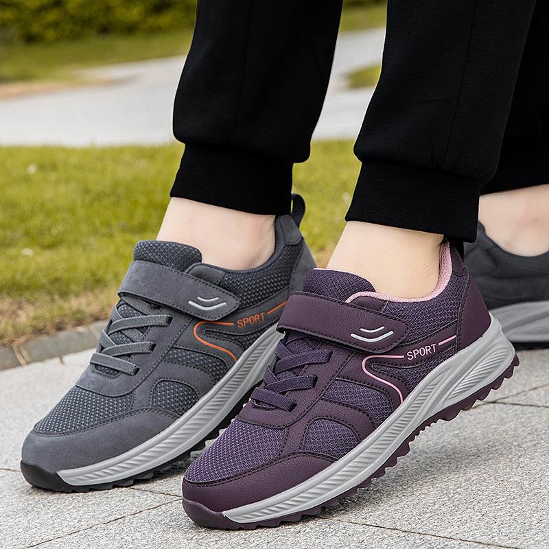 Autumn mother shoes breathable sports walking shoes comfortable non-slip soft-soled casual shoes lightweight