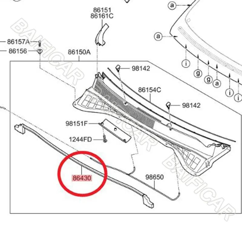 Baificar Brand New  Under Hood Rearward Weatherstrip Seal OEM 86430-C5000 For 2016- Kia Sorento