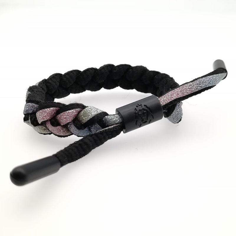 Bracelet Shoelace Woven Holographic Reflective Couple Bracelet Men's and Women's Bracelet