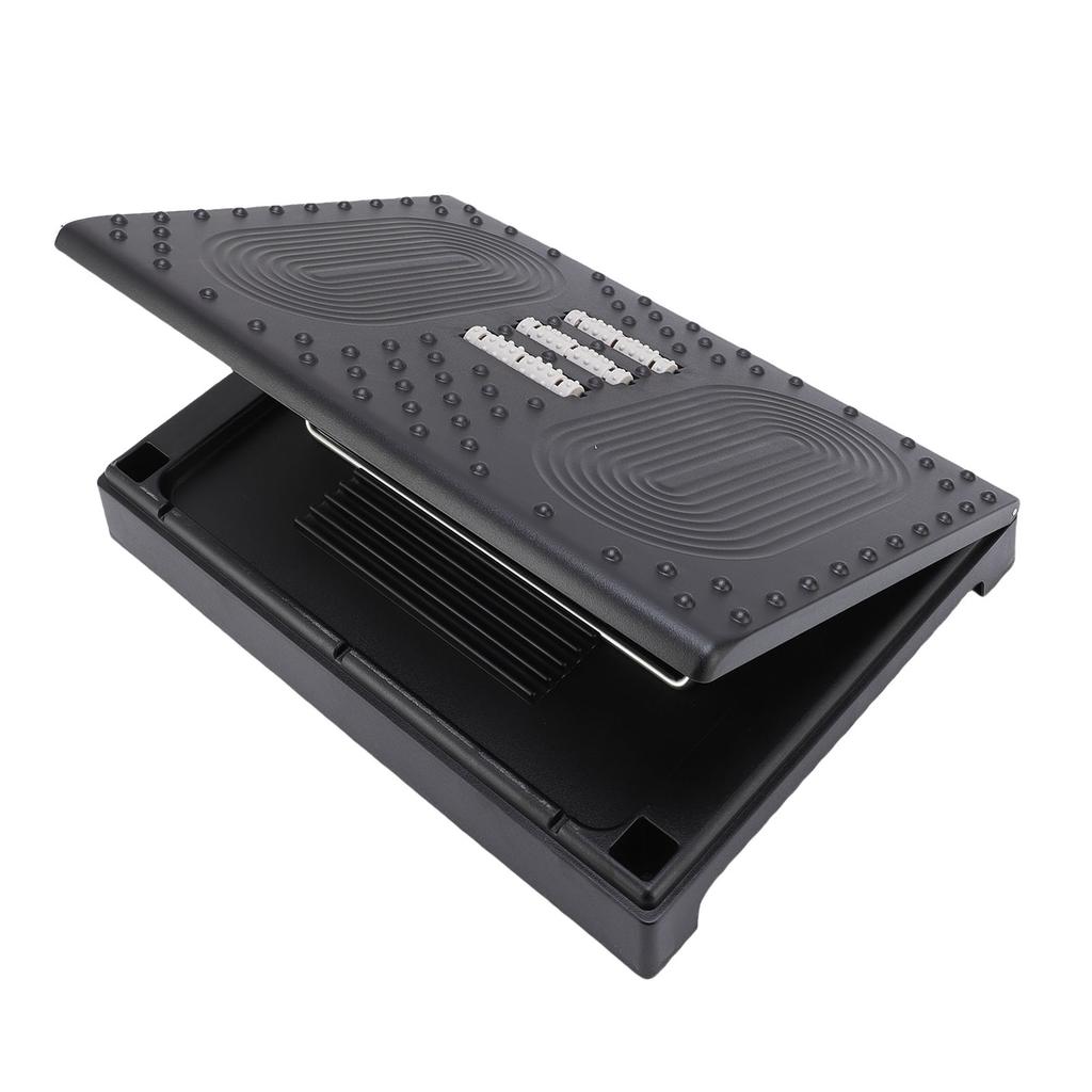 Under Desk Footrest Height Adjustable Ergonomic Anti Slip Detachable Foot Stool for Plane Office Home