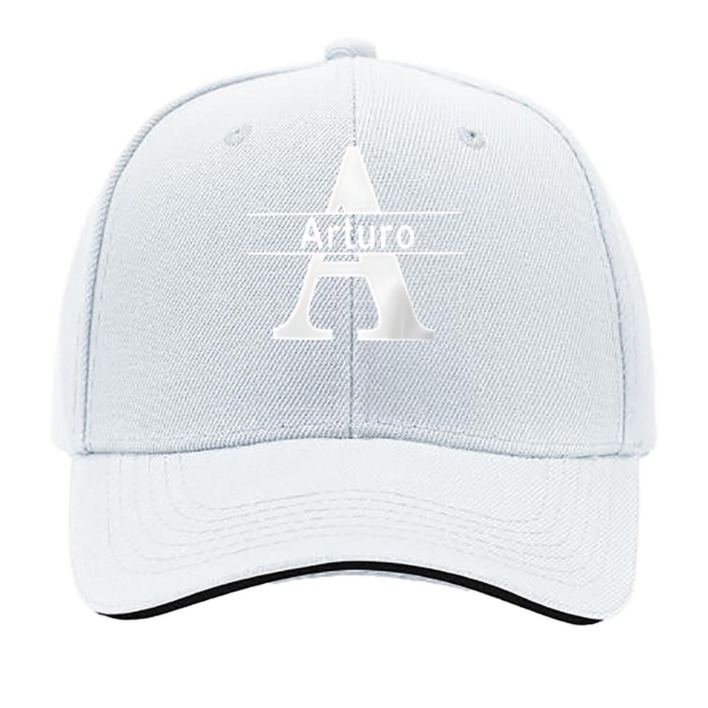 Customized Name Arturo Cap Personalized Streetwear Hat with Logo Classic Black White Design Sandwich Baseball Cap