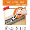 Groove Gap Cleaner Tools Set, 8 Pcs Hand-Held 2 Brush With Dustpan&Tweezer + 2 Sponge Brush With Dustpan + 2 Replacement Sponges +2 Crevice Brushes