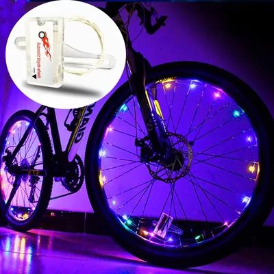 Bisiklet Hot Wheels Işıkları Bisiklet Jant Teli Işıkları Dağ Bisikleti Kadro Dekorasyon Işıkları Gece Sürüşü Bisiklet Tekerlek Işıkları Aksesuarlar