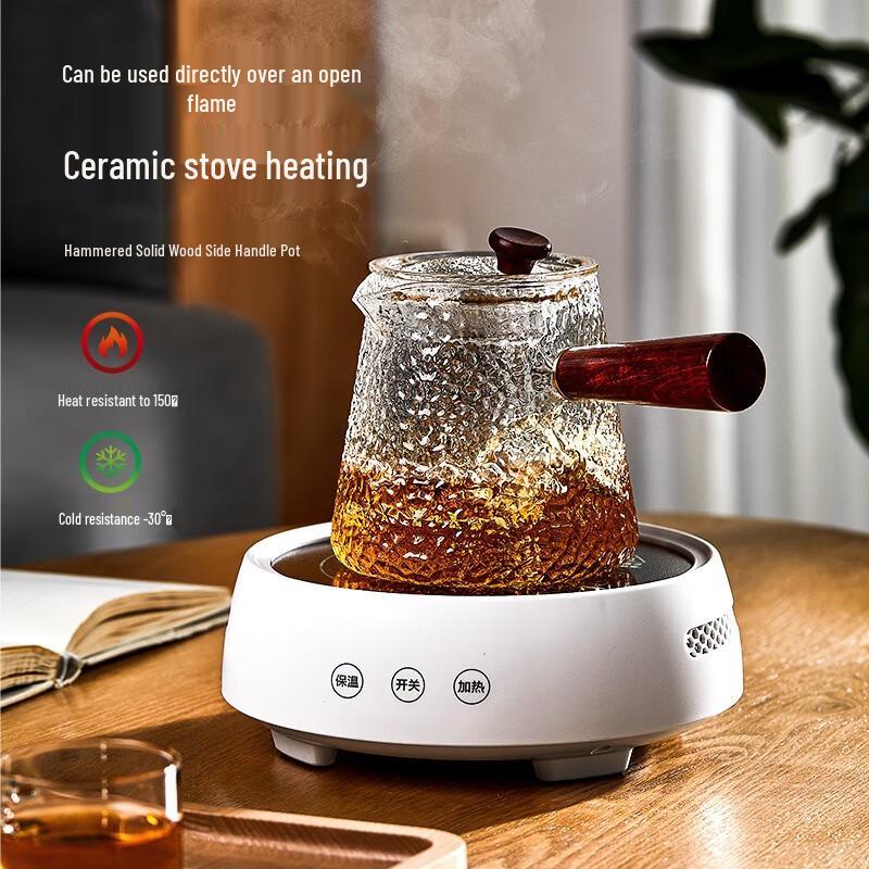 Glass Side Handle Boiling Teapot