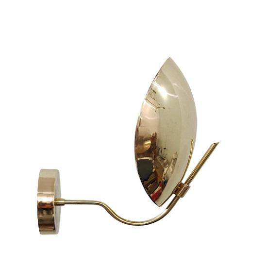 Handmade Brass Wall Sconce: Mid Century Modern Sputnik Light