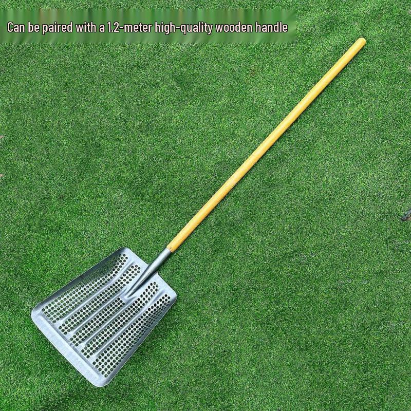 Hollowed-Out Thickened Manganese Steel Corn Shovel with Round Hole Sieve