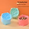 High-Leg Anti-Choking Cat Bowl with Neck Protection - Slow Feeder Pet Bowl