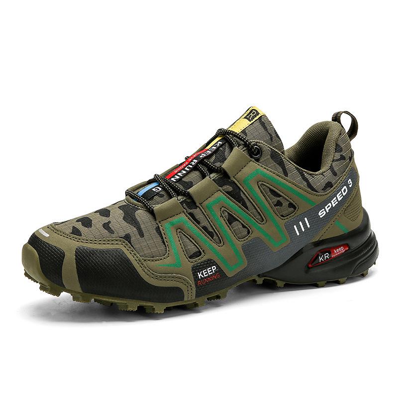 Men's Outdoor Thick-Soled Hiking and Trail Running Shoes - Casual, Cross-Country, and Mountaineering Footwear for Couples