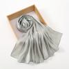 Premium Shimmer Silk Satin Hijab Scarf Women Luxury Solid Color Plain Hijab Shiny Shawl Silk Feeling Stain Wraps Shiny Stoles