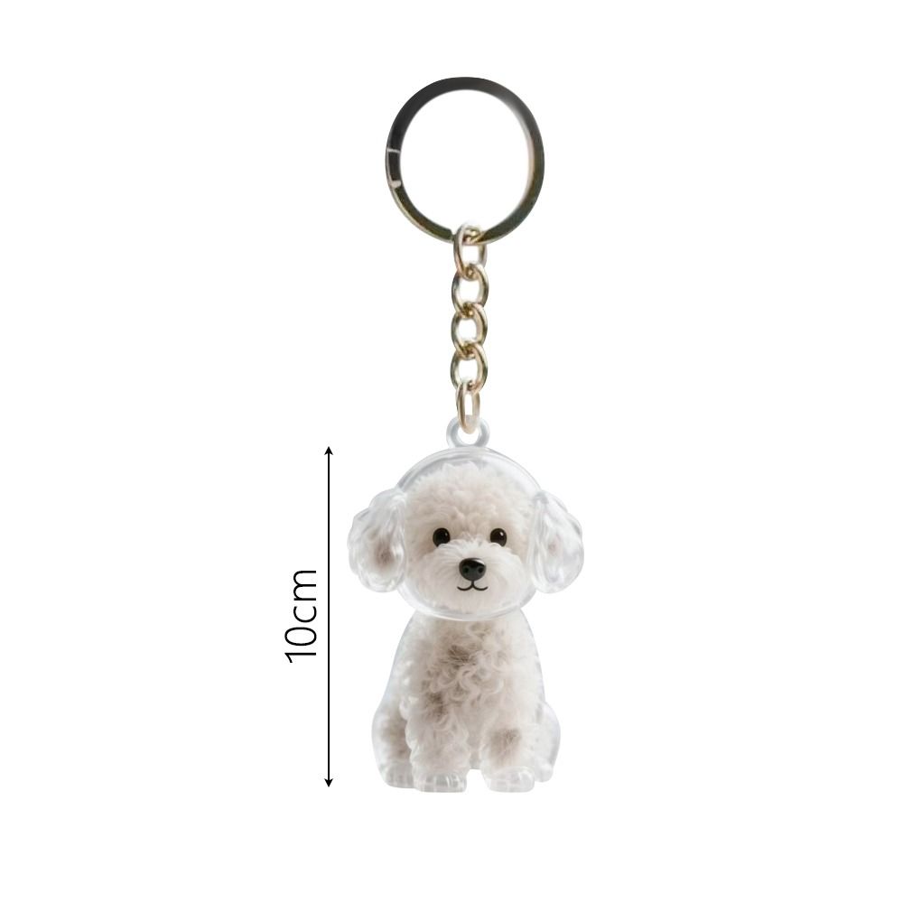 Fur Storage Capsule Portable Souvenirs Keychain Dog Shape Keychain  Memorial Souvenirs