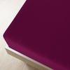 136254 vidaXL Fitted Sheet Jersey Bordeaux 140x200 Cm Cotton