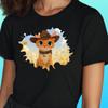 T-Shirt Herren Cowboy Katze Cartoon Motiv Baumwolle Größe S bis 5XL