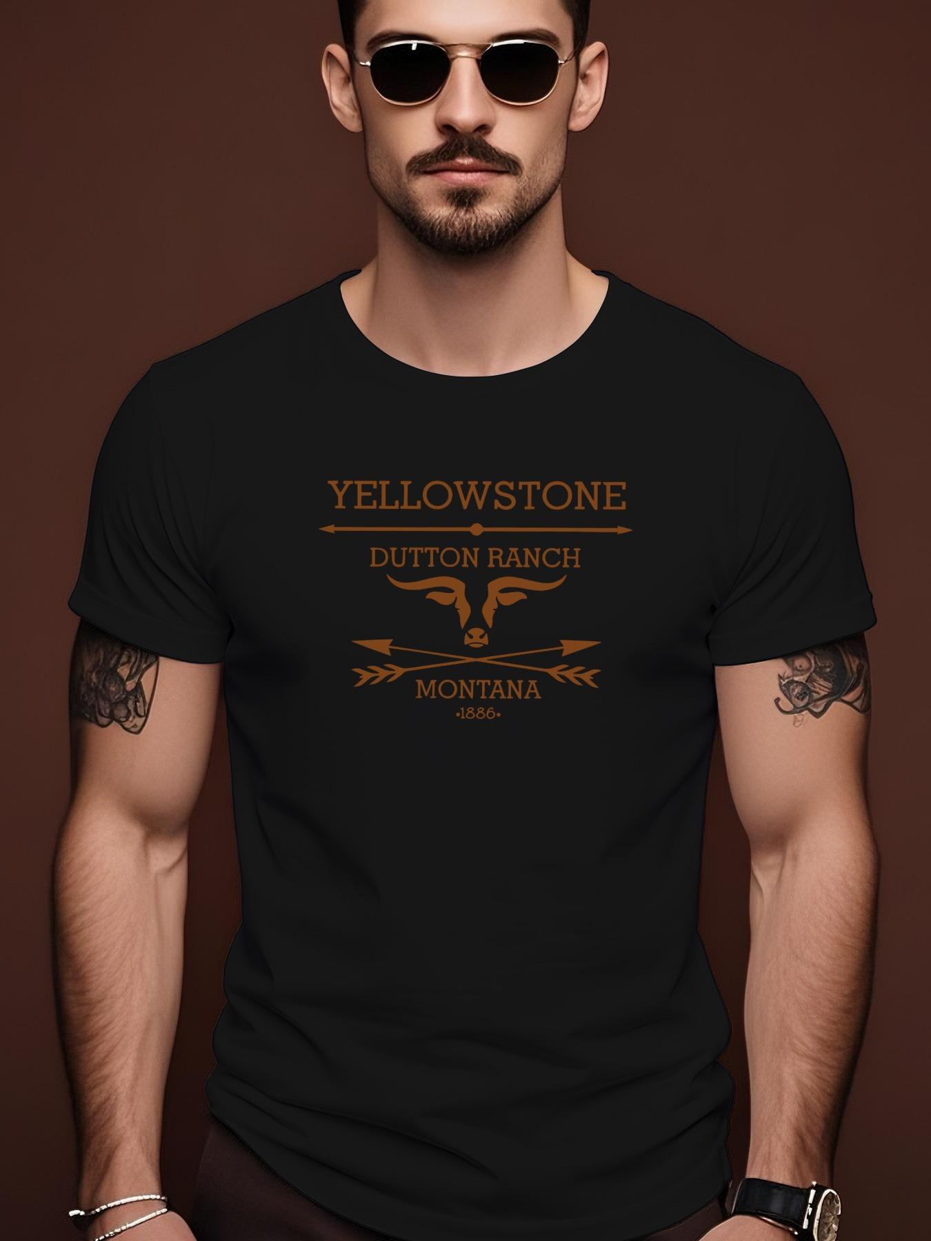 Yellowstone Dutton Ranch Montana 1885 Graphic Tshirt - We... XXXL