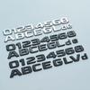 ABAL1 2.3cm DIY Flat Letters Numbers ABS Car Emblem for MB Since 2017 Trunk Nameplate Logo Sticker Chrome Glossy Matte Black