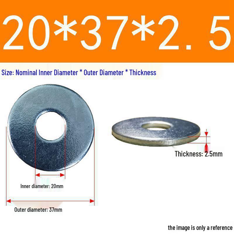 Galvanized Flat Metal Washer Spacer M3-M60