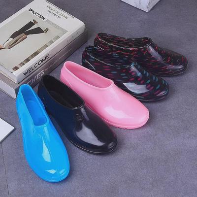Damen Gummistiefeletten mit niedrigem Schaft – rutschfeste, wasserdichte Gummischuhe für Frühling und Herbst