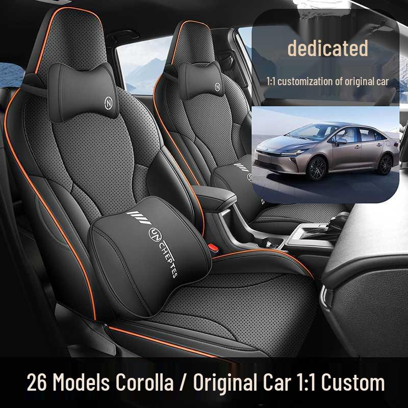 Universal Toyota Corolla Seat Cushions: Fits 26 Models, All-Season, Fully Enclosed, Vehicle-Specific Covers.
