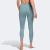 Adidas Yoga Studio 7/8 High-Waisted Slim Fit Cropped Fitness Pants Women Bottoms Blue HC6639
