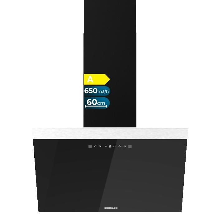 Hottes en forme de T Bolero Flux TT 905500 Glass White A++ Cecotec