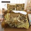 3D Cat Cute Kitten Pattern Duvet Cover Cat Kids Bedroom Decoration Cat Bedding Set For Women Girls Boys Gifts With Zipper 3pcs