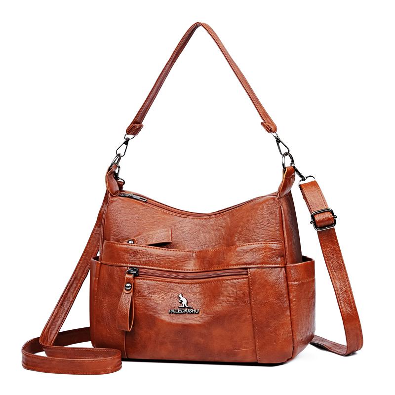 Damska torba dla matki w średnim wieku, torba typu crossbody, torba pod pachami, duża pojemność, torba na ramię