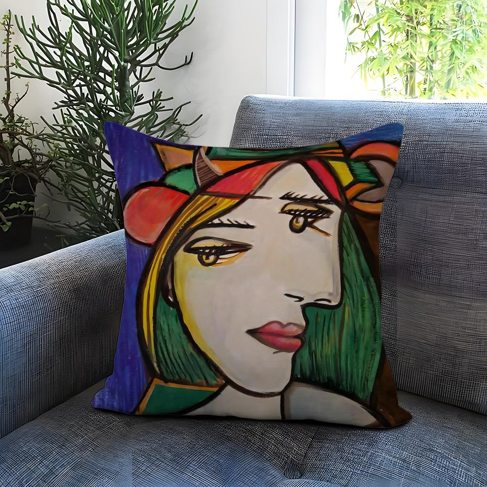 P-Picasso Art Potah na polštář Pohodlný oboustranný potah na polštář Ideální pro auto, pohovku, ložnici a další