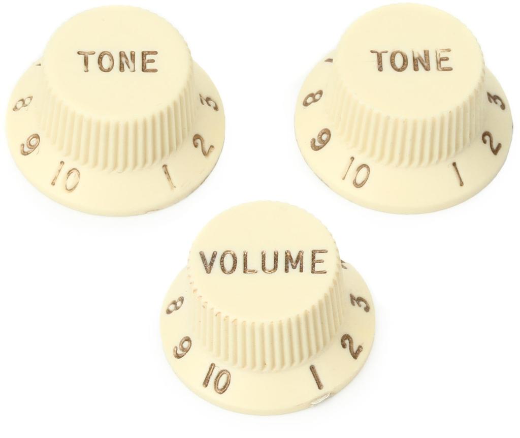 Fender Parts Road Knobs Aged White Worn® Strat®