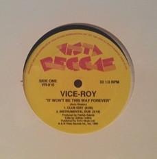 12inch Record VICEROYS - It Won't Be This Way Forever VR010 Vista Reggae 1989 US Reggae, Ska & Dub Used