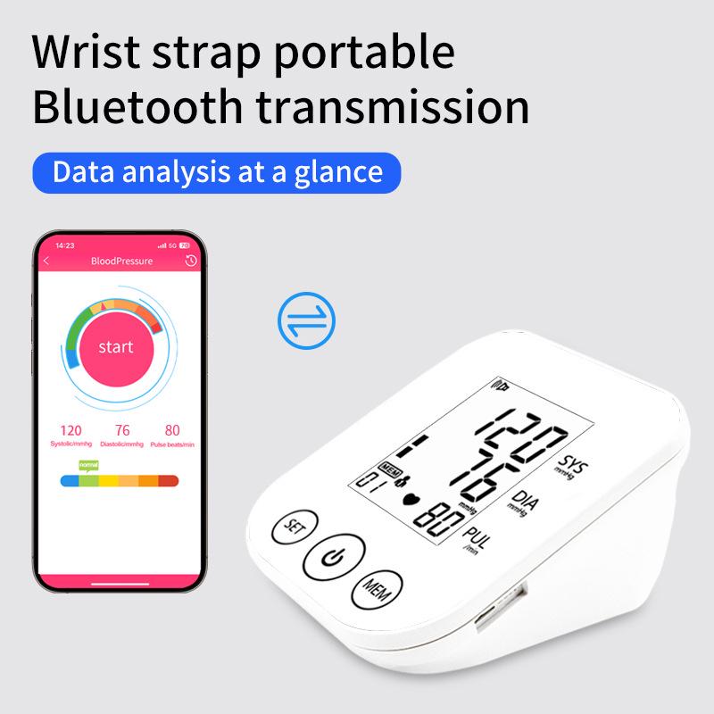 Huaishengtang Bluetooth Smart Arm Blood Pressure Monitor - Fully Automatic with Large Screen for Home Use